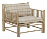 Bloomingville Corfu Lounge Chair with Cushions, Bamboo