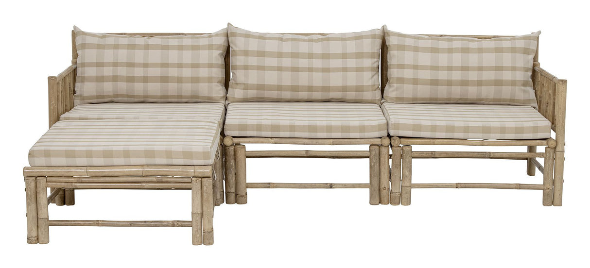 Bloomingville Corfu Module Lounge Bed Left Corner, Bamboo