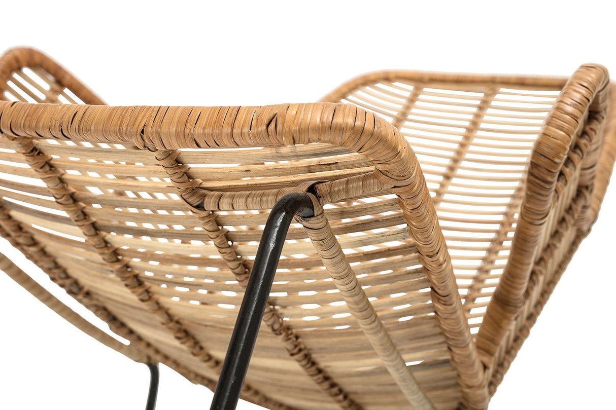 Bloomingville Lake Lounge Chair in Rattan, Nature