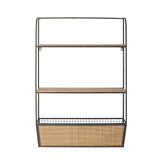 Bloomingville Lesley Shelf in rattan, 60x15, Nature