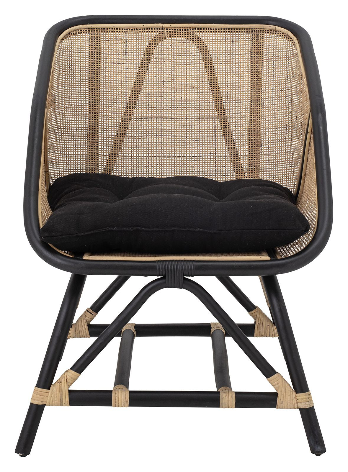 Bloomingville Loue Lounge Chair, Black, Rattan