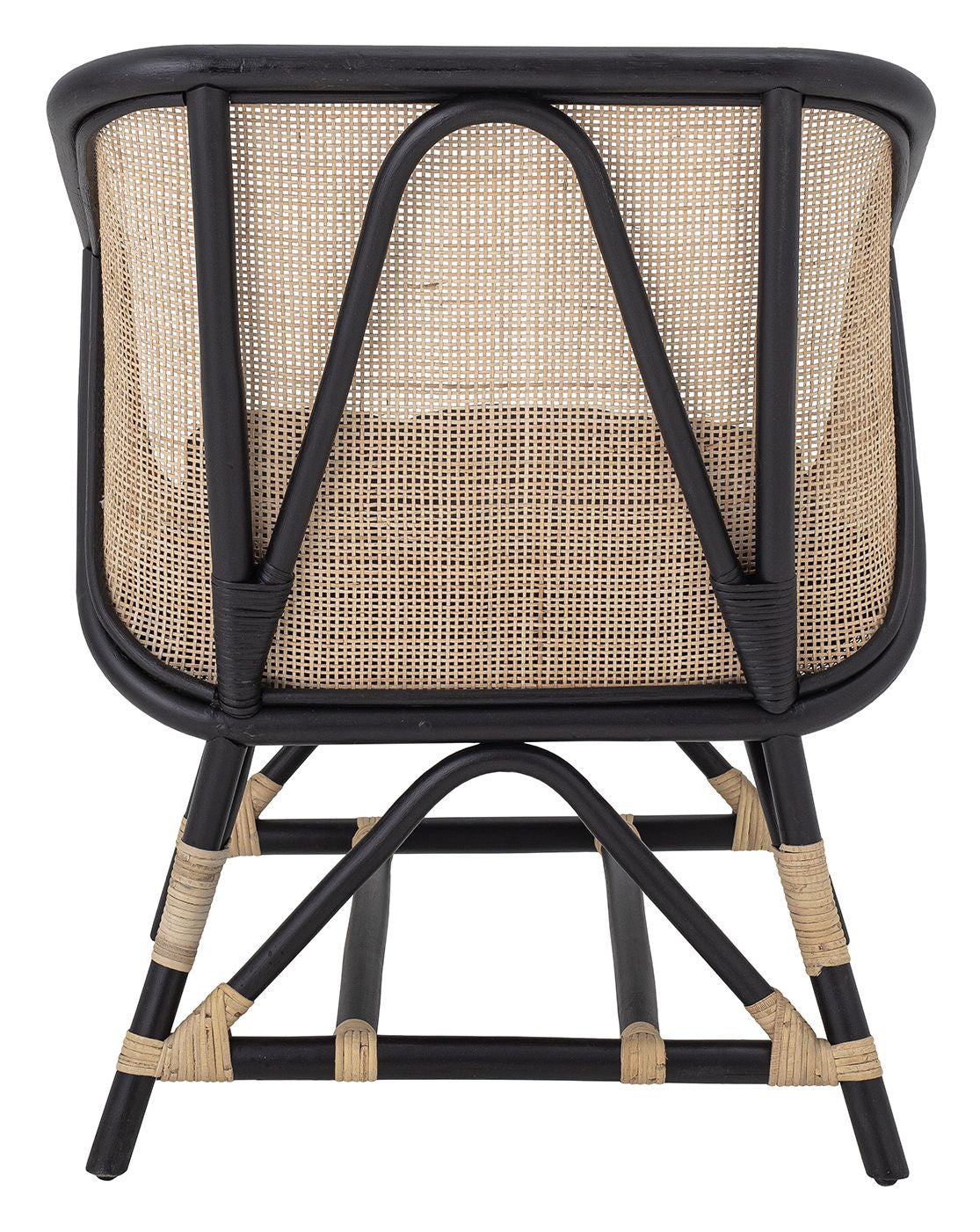 Bloomingville Loue Lounge Chair, Black, Rattan