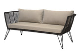 Bloomingville Mundo Lounge Sofa w/Cushions, Black