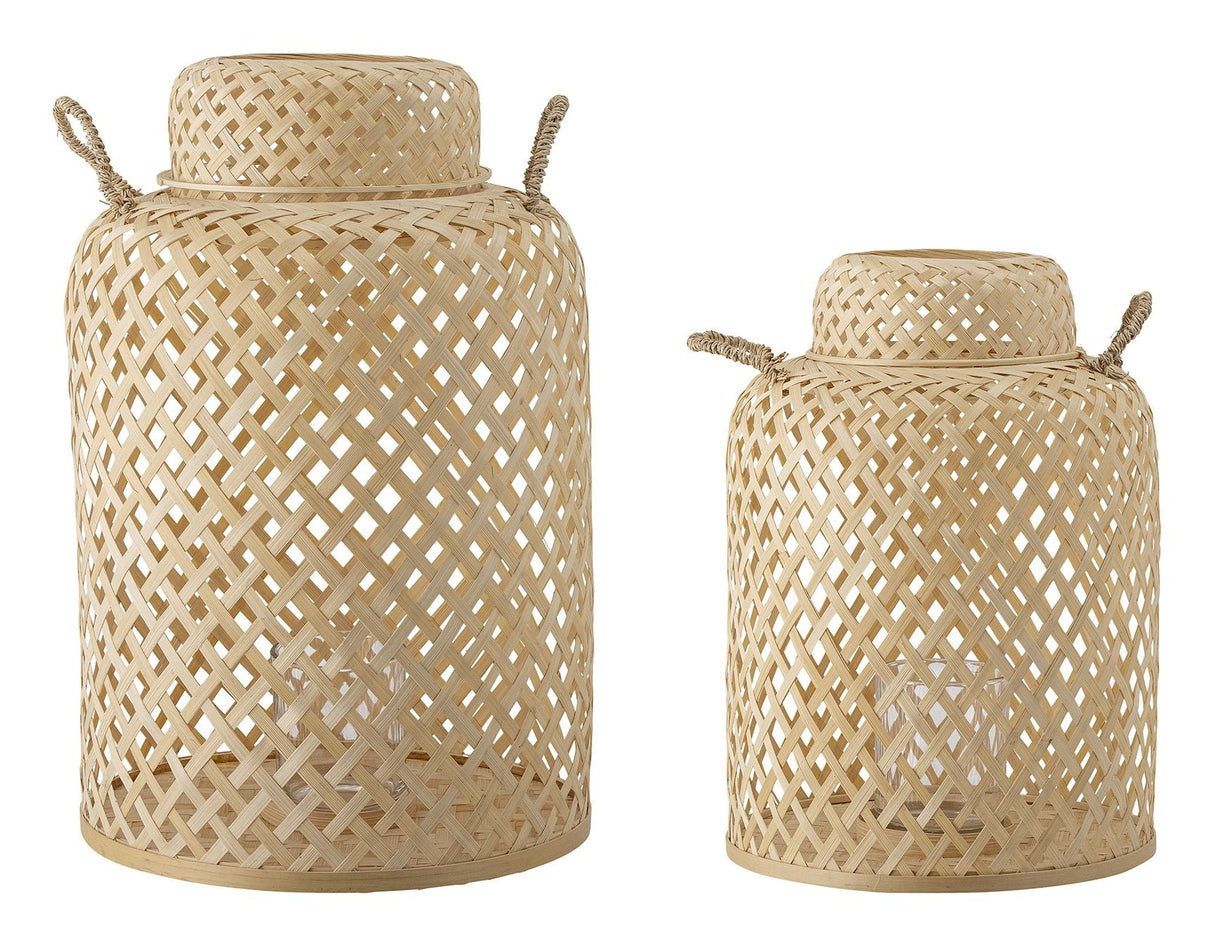 Bloomingville Madlin Lantern Set of 2, Bamboo