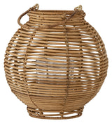 Bloomingville Malua Lantern w. glass, Nature, Rattan