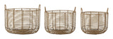 Bloomingville Mekkel Basket Set of 3, Nature