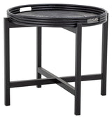 Bloomingville Milli Tray Table, Black, Rattan