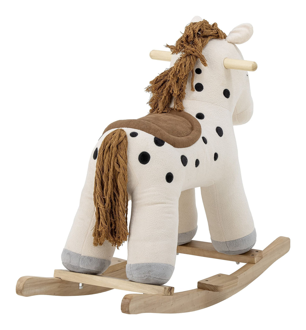 Merlen Rocking Toy Horse White Polyester