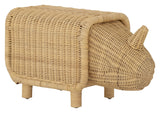 Soffe The stool with storage room, Rattan