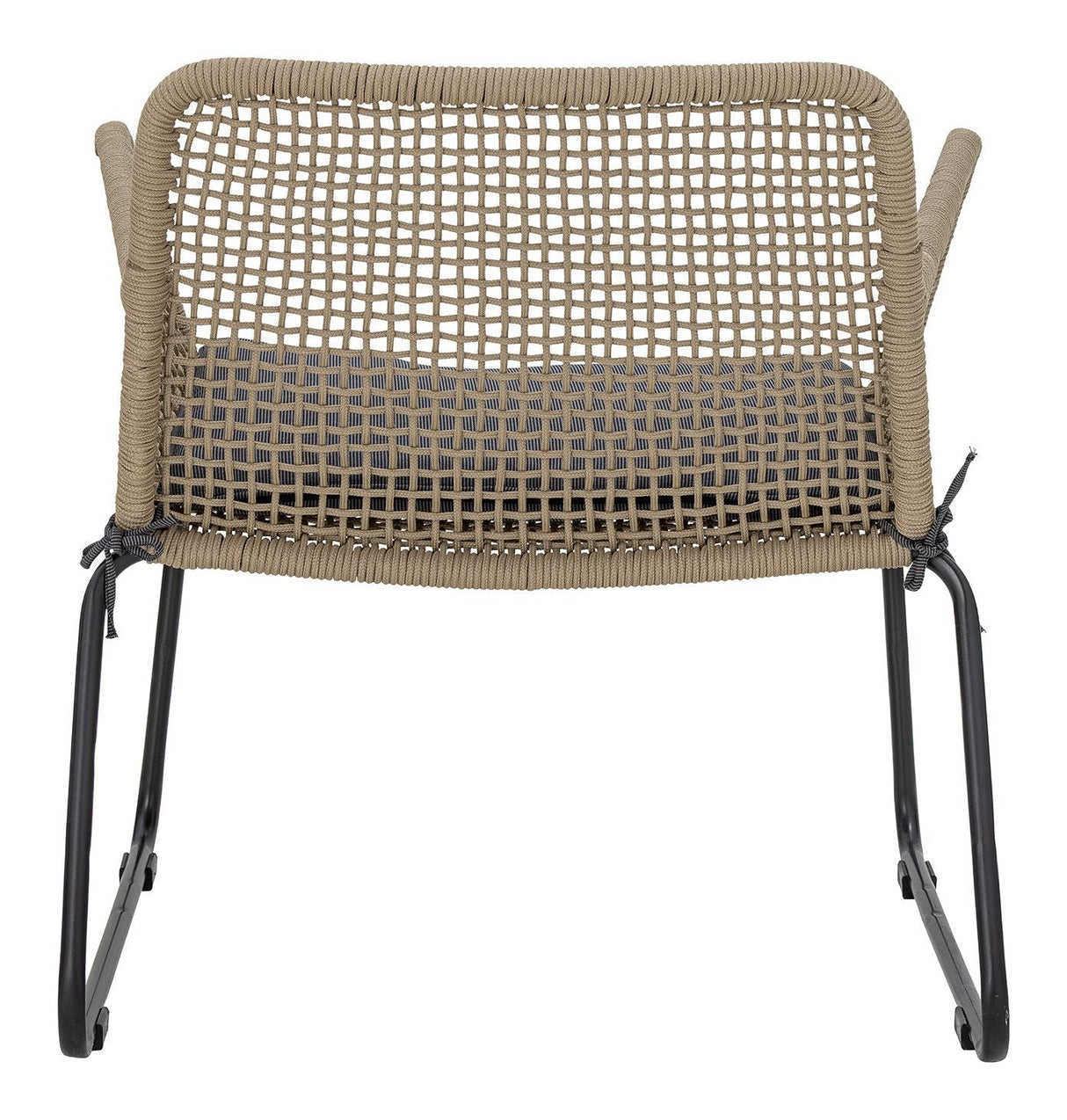 Bloomingville Mundo Lounge Chair with Cushion, Brown Metal