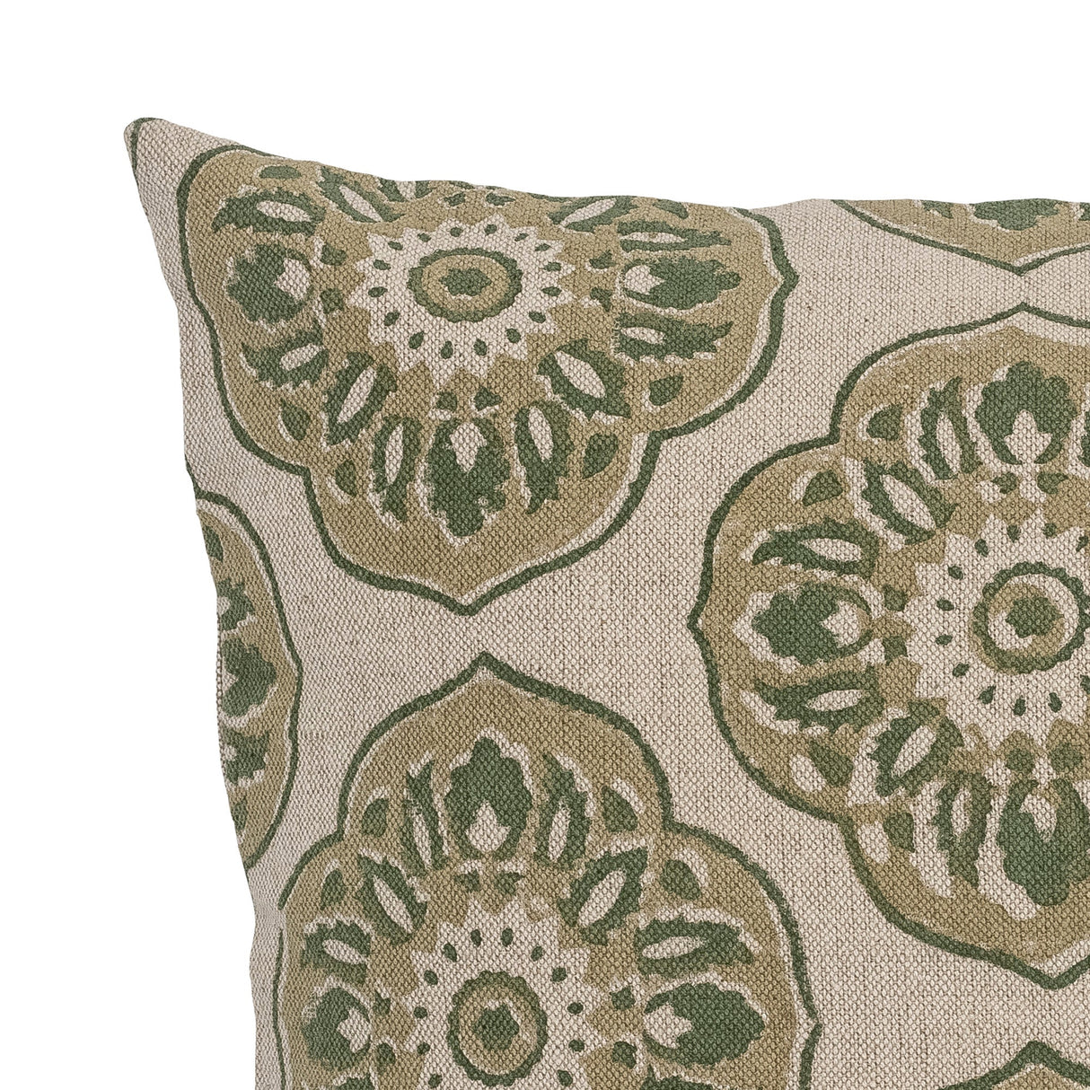 Bloomingville Nicolina Cushion Green, Cotton