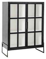 Bloomingville Opal Vitrine Cabinet, Black