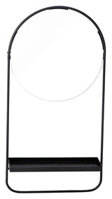 Bloomingville Mirror with Shelf, Black Frame