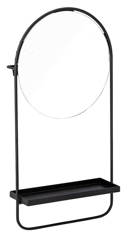 Bloomingville Mirror with Shelf, Black Frame