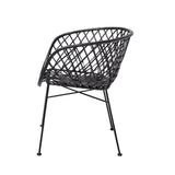 Bloomingville Dining Chair, Black Rattan