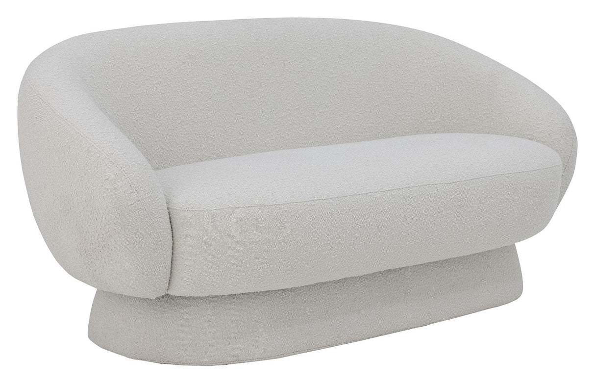 Bloomingville Ted 2-seater sofa, White, Polyester