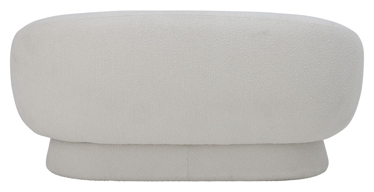 Bloomingville Ted 2-seater sofa, White, Polyester