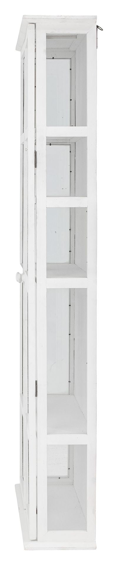 Bloomingville Wila Vitrineskab, w. 2 glass doors and shelves, White, Pine