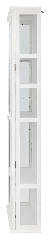 Bloomingville Wila Vitrineskab, w. 2 glass doors and shelves, White, Pine