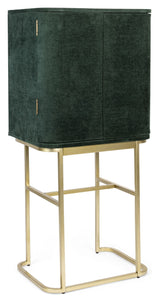 Ava Morgana Bar cabinet, Dark green velvet