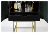 Ava Morgana Bar cabinet, Dark green velvet