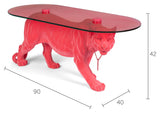 Dope as Hell Coffee Table, Pink, 90x40