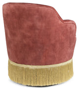 Fringe Me Up Lounge Chair, Rosa Velour