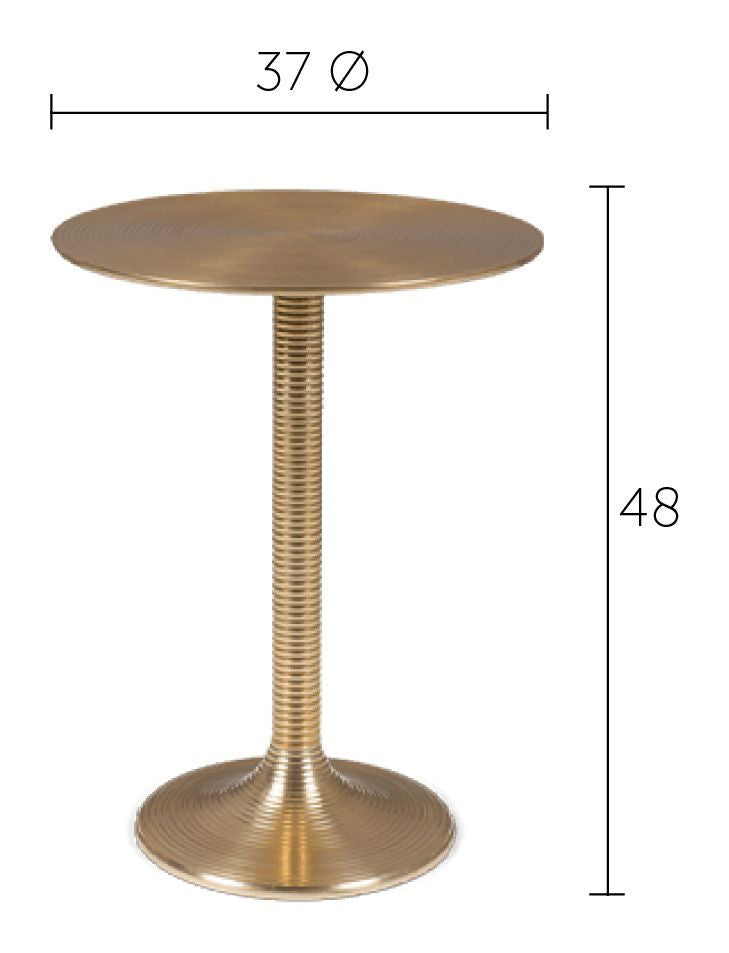 Hypnotising Side Table Gold, Ø37