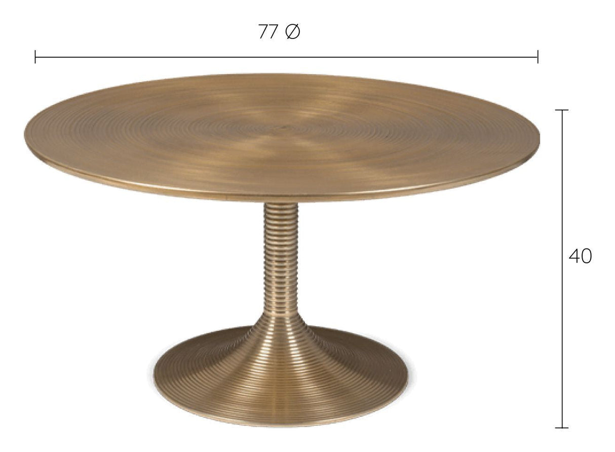 Hypnotising Coffee table Gold, Ø77