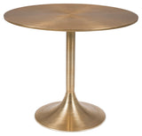 Hypnotising Dining table, Gold, Ø92