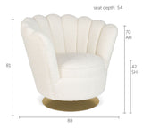 Mother of All Shells Lounge Chair - Teddy Offwhite