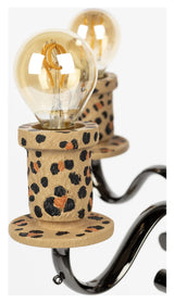 PROUDLY CROWNED PANTHER Floor Lamp, Stained