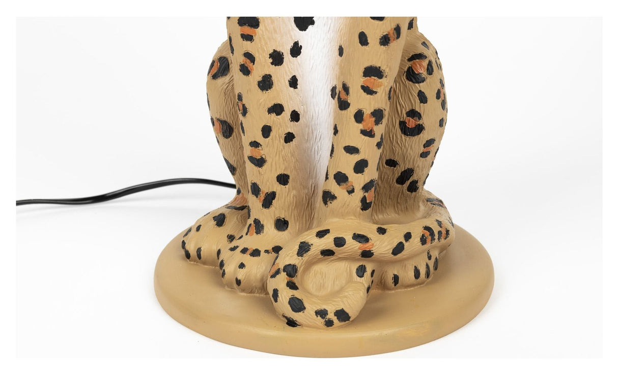 PROUDLY CROWNED PANTHER Floor Lamp, Stained