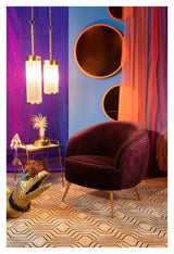 So Curvy Lounge Chair, Purple