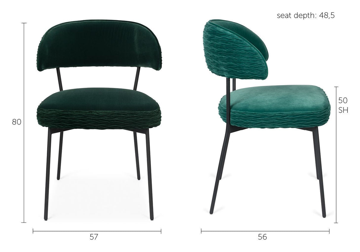 The winner takes it All Dining chair - Dark Green