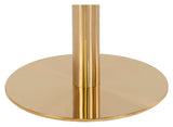 Bolzano Bar Table Ø70, White Marble-look/Brass