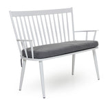 Brafab Alvena Coffee bench with cushion, Mat white