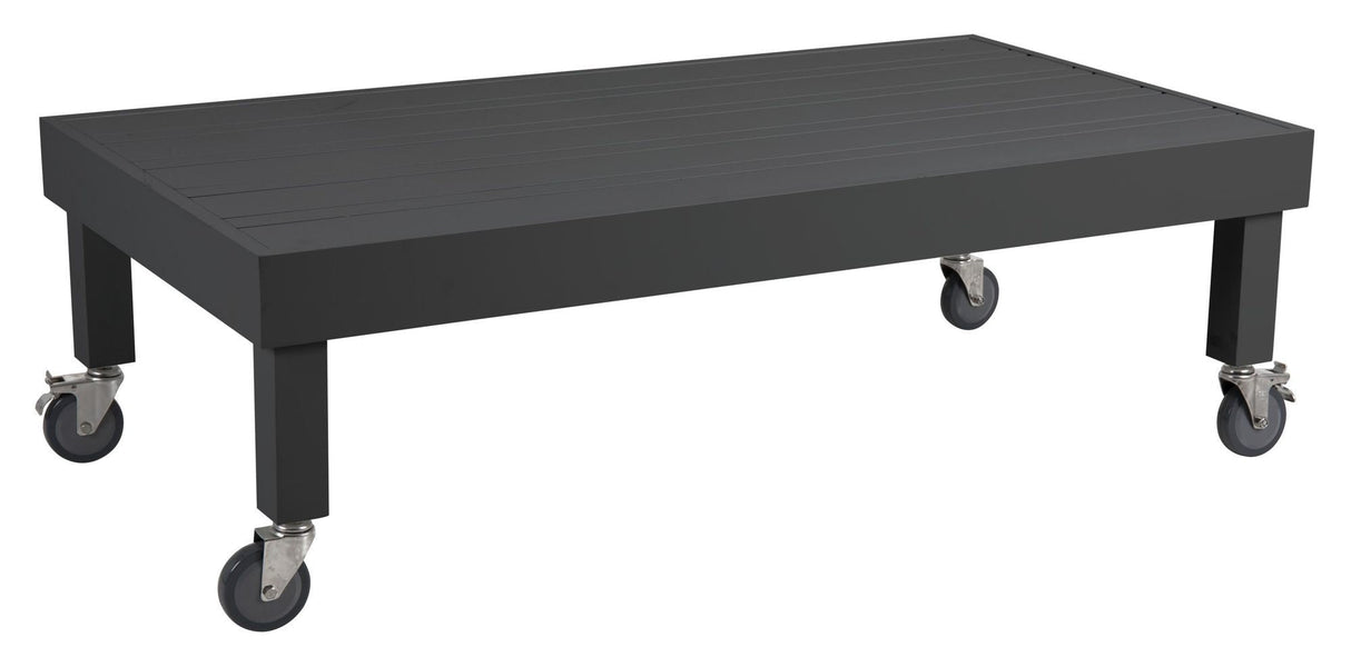 Brafab Ambon Lounge Table w. wheels Dark Gray, 140x74