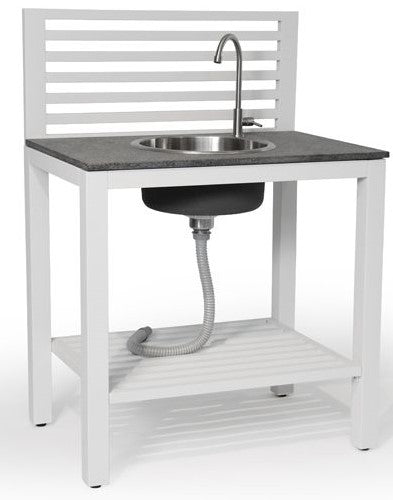 Brafab Bellac Outdoor kitchen w/sink, White