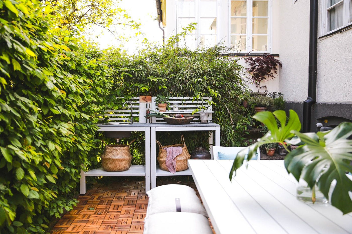 Brafab Bellac Outdoor kitchen w/sink, White