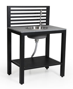 Brafab Bellac Outdoor kitchen w/sink, Black