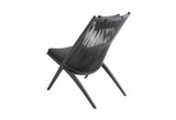 Chiavari Lounge Chair with Cushion, Anthracite/Gray