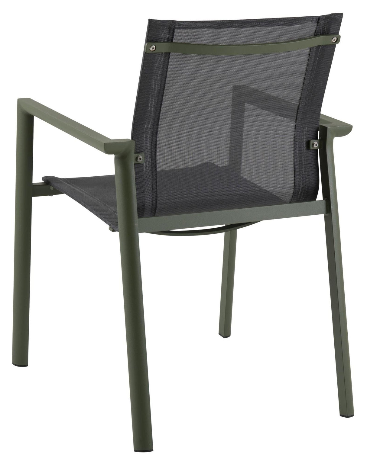 Brafab Delia Garden Chair with armrests, Moss Green/Gray Textiles