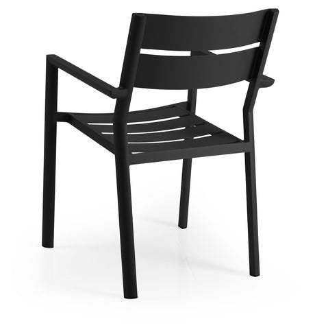 Brafab Delia Garden Chair w/armrests, Mat Black