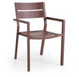 Brafab Delia Garden Chair w/armrests, Rust red