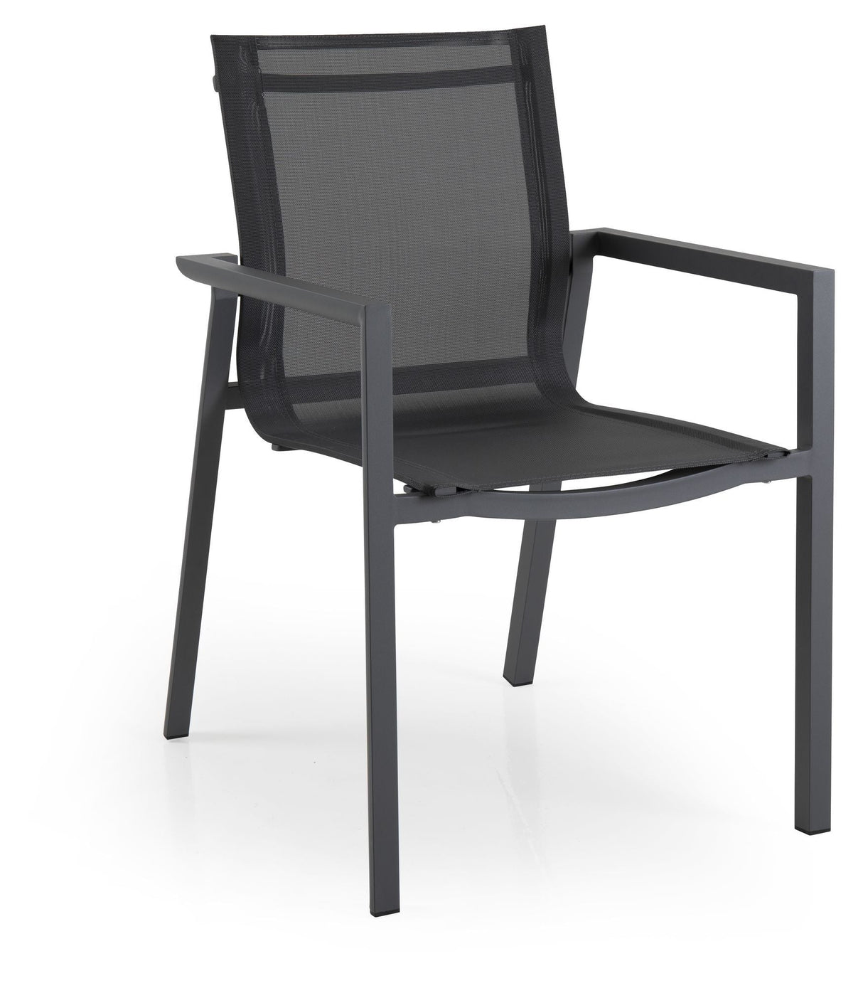 Brafab Delia Garden Chair w/Textile, Dark Gray