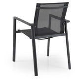 Brafab Delia Garden Chair w/Textile, Dark Gray