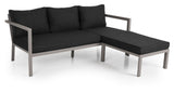 Brafab Delia Lounge Sofa w/Chaise longue, Beige/Black