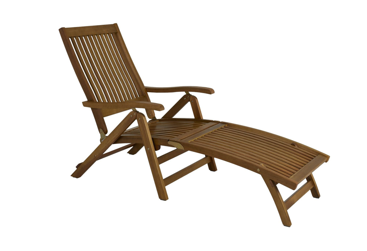 Everton Deckchair, solid Acacia