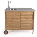 Brafab Figlia Outdoor Kitchen Teak, Gray